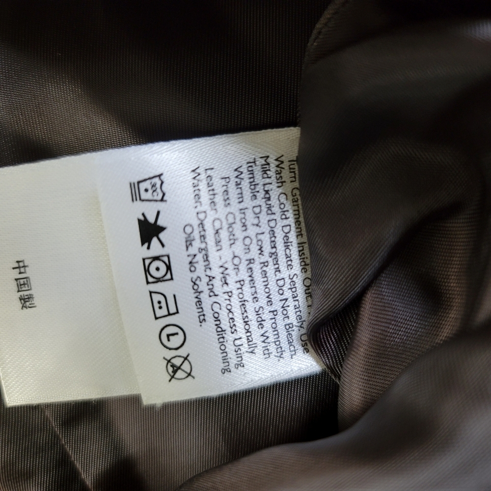 Eddie Bauer Womens Jacket Size 2XL Authentic Seattle Suede Brown NWOT - Picture 7 of 11